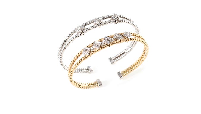 bracciale tubogas linea Cuori e Fiori