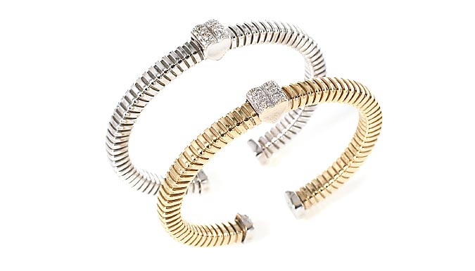 bracciale tubogas linea Cuori e Fiori