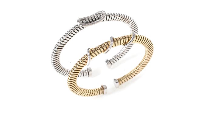 bracciale tubogas linea Cuori e Fiori