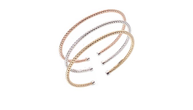 bracciale tubogas linea Cuori e Fiori