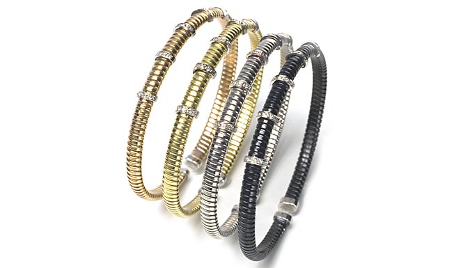 bracciale tubogas linea Cuori e Fiori