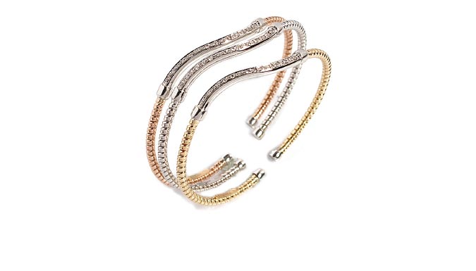 bracciale tubogas linea Cuori e Fiori