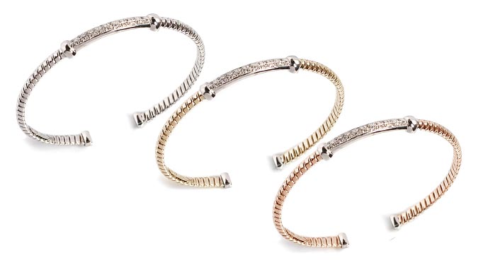 bracciale tubogas linea Cuori e Fiori