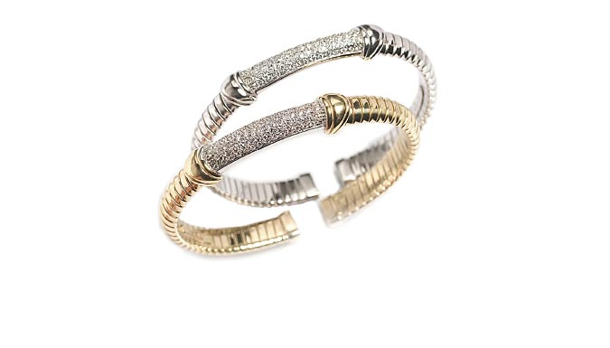 bracciale tubogas linea Cuori e Fiori