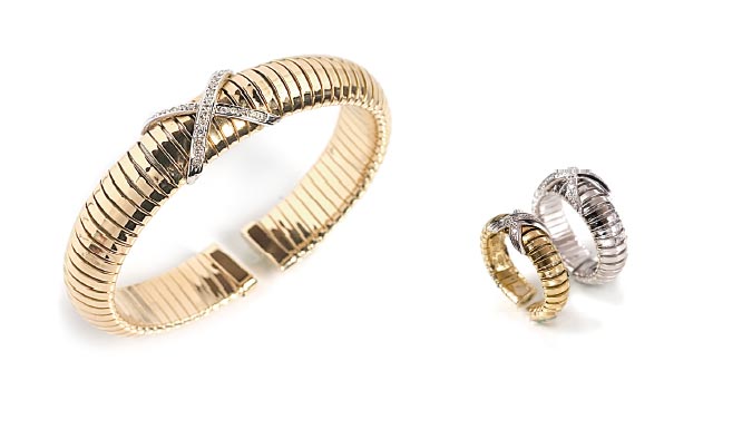 bracciale tubogas incroci e linee, tubogas jewels