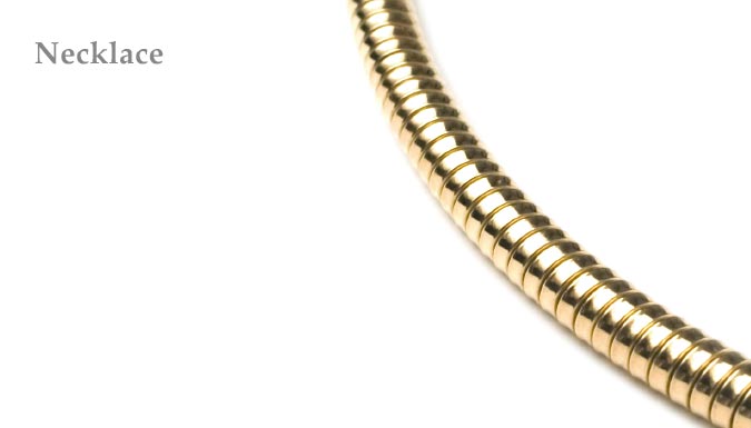 Necklace tubogas, jewels tubogas