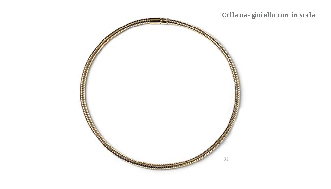 Necklace tubogas, jewels tubogas